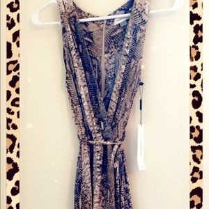 Snakeprint Calvin Klein cocktail dress